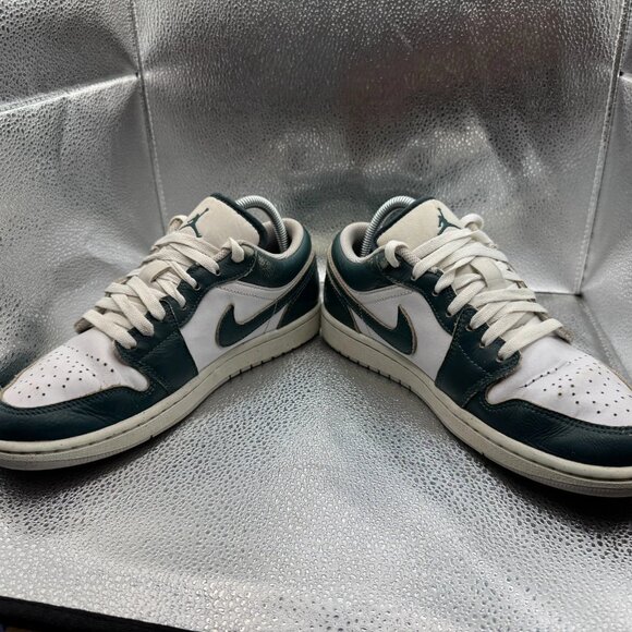Size 7.5 Air Jordan 1 Oxidized Green White Mens Athletic Sneaker FQ7687-300 - Picture 7 of 10
